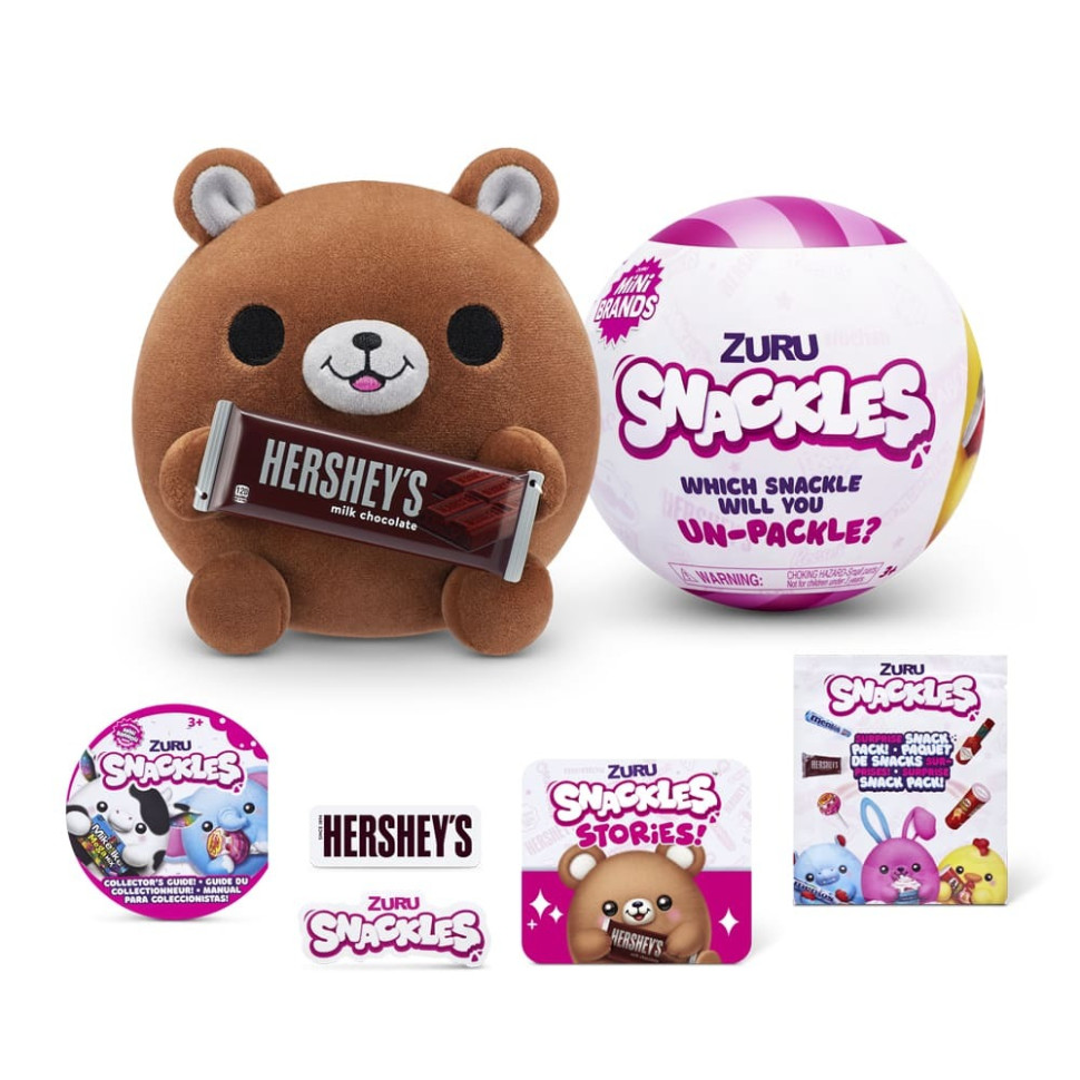 Мягкая игрушка-сюрприз Медвежонок Snackle-E 77510E серия Mini Brands