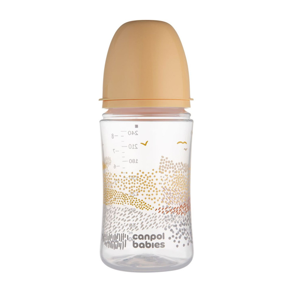 Бутылочка антиколиковая с широким отверстием Easystart Mountains Canpol babies 35/243_bei 240 мл