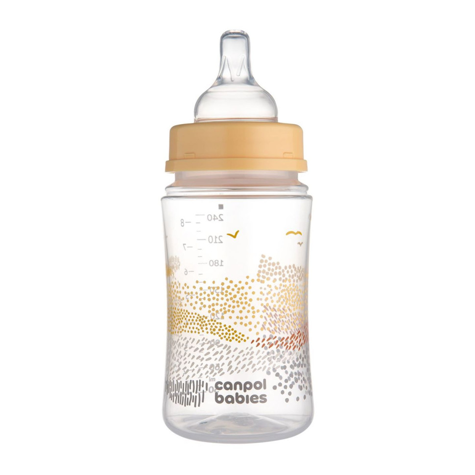 Бутылочка антиколиковая с широким отверстием Easystart Mountains Canpol babies 35/243_bei 240 мл