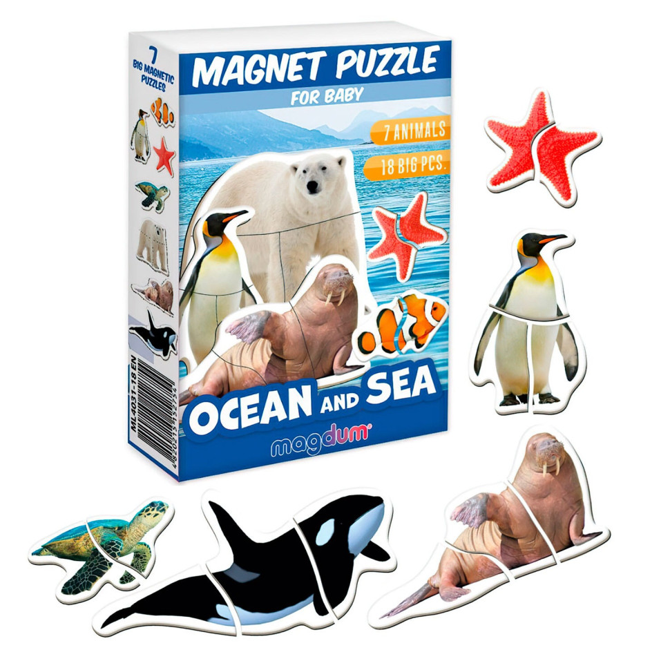 Набір магнітів Ocean and Sea Magdum ML4031-35 EN 7 тварин