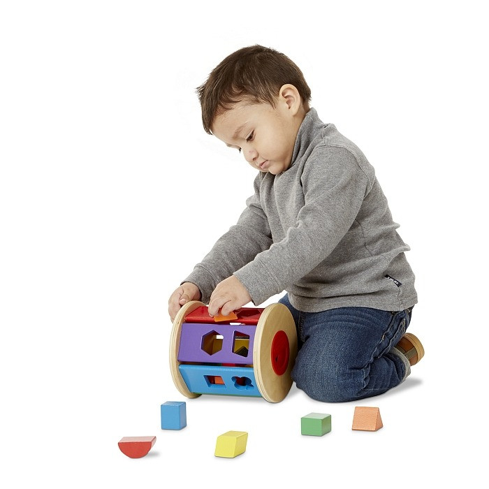 Детский деревянный сортер-каталка Melissa&Doug MD19041, 15 см