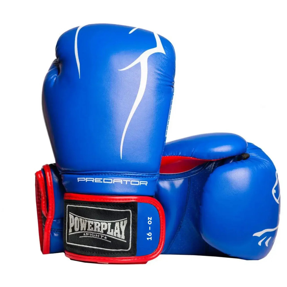 Боксерские перчатки Jagua PowerPlay PP_3018_16oz_Blue, Синие 16 унций