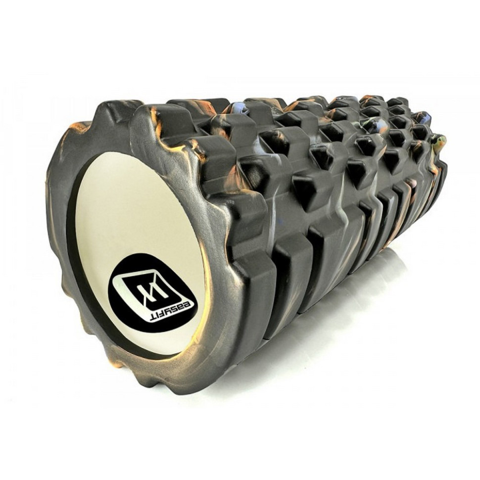 Масажний ролик Grid Roller v.1.1 EasyFit EF-2021-BK 33 см, Multi Чорний