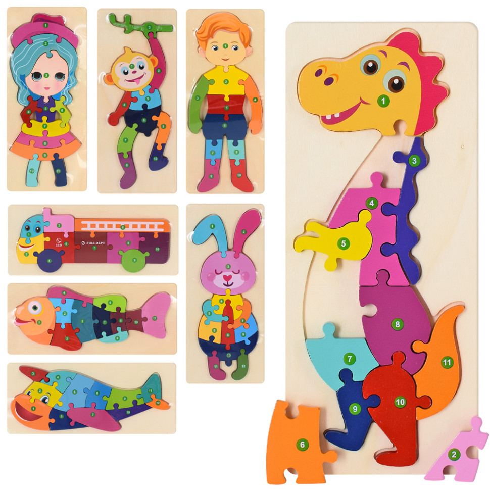 Деревянная игрушка Пазл Bambi MD 2912