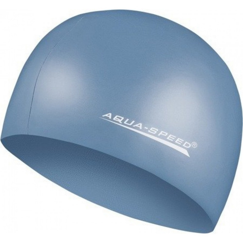 Шапка для плавання MEGA Aqua Speed​​ 100-22 синій металік, OSFM