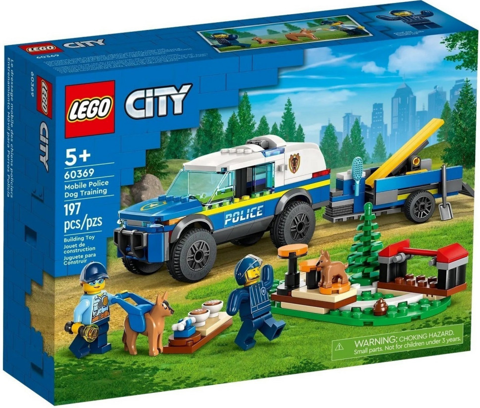 Конструктор LEGO City Мобильная площадка для дрессировки полицейских собак 60369