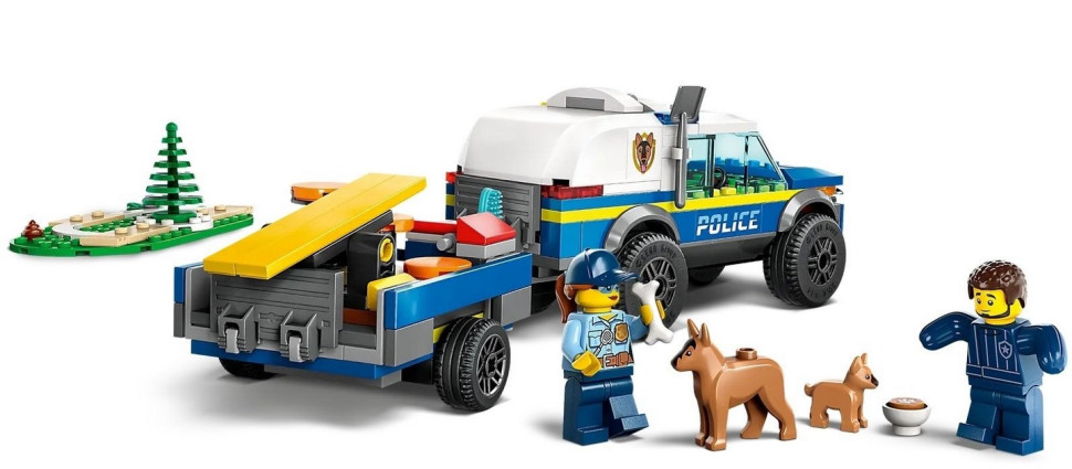 Конструктор LEGO City Мобильная площадка для дрессировки полицейских собак 60369