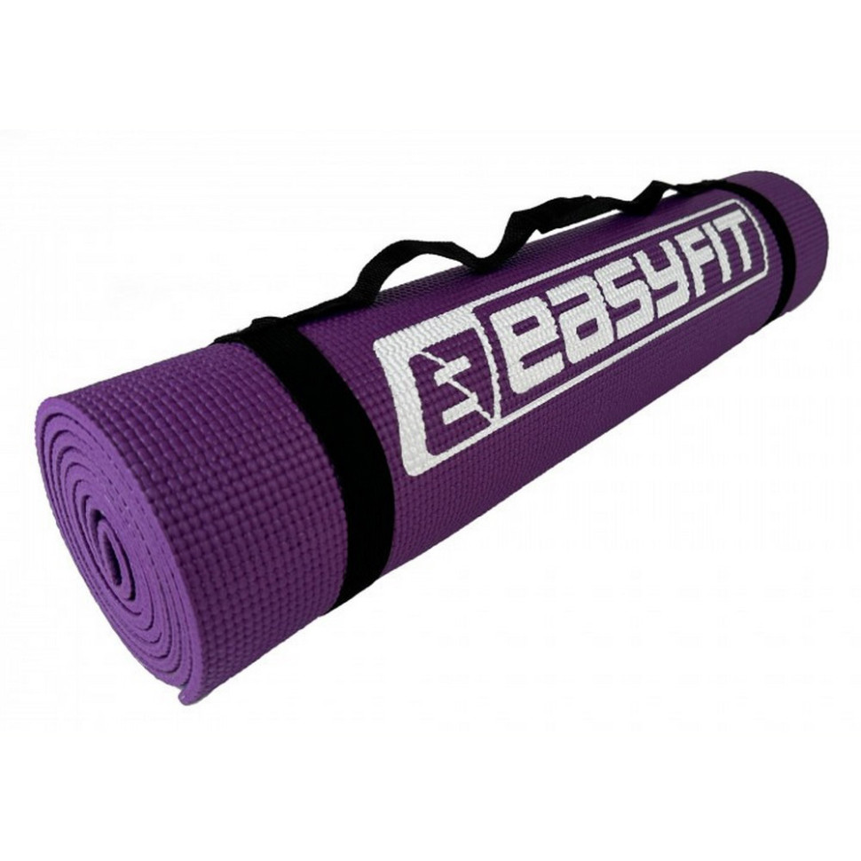 Килимок для йоги та фітнесу EasyFit EF-1918-V, ПВХ, Фіолетовий
