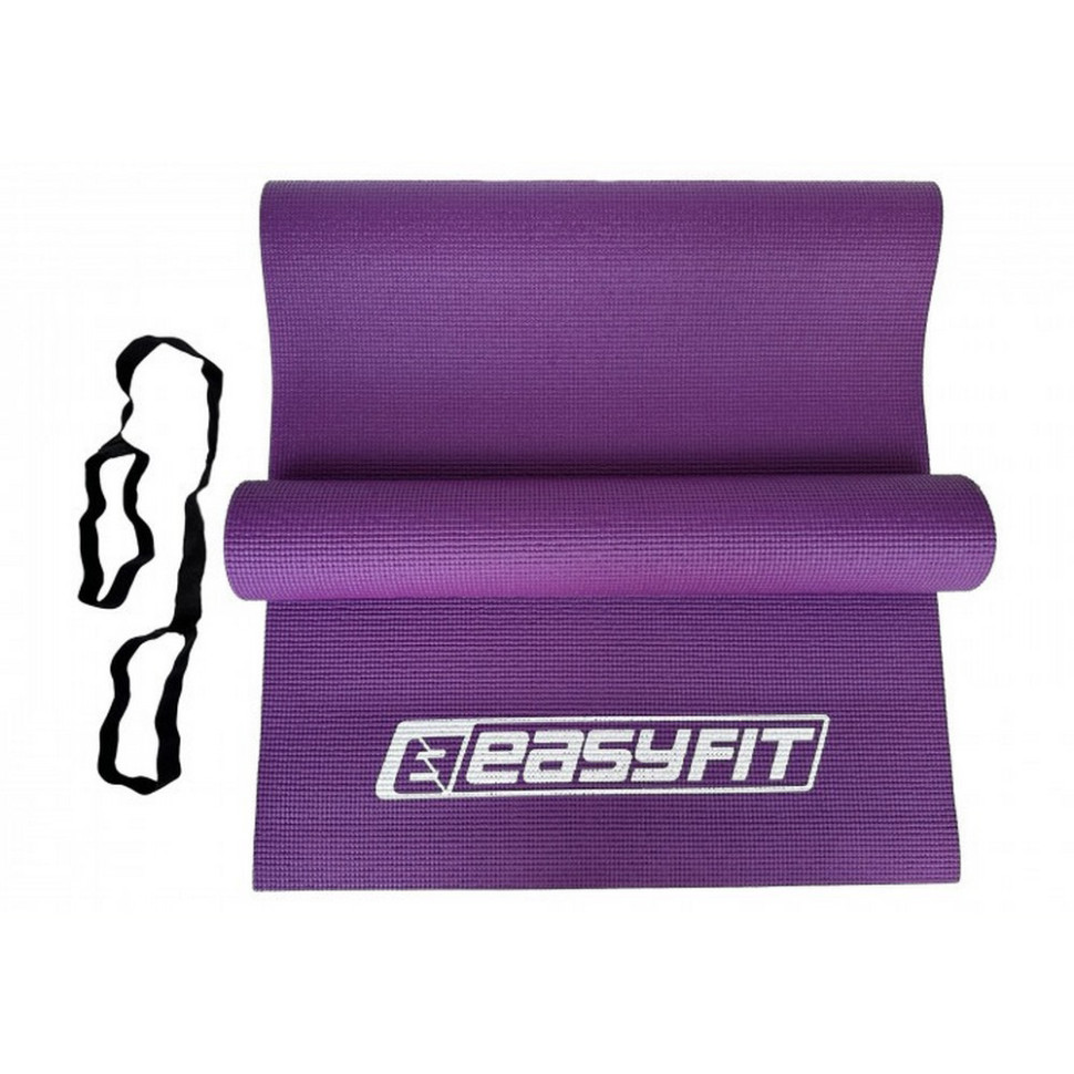Килимок для йоги та фітнесу EasyFit EF-1918-V, ПВХ, Фіолетовий