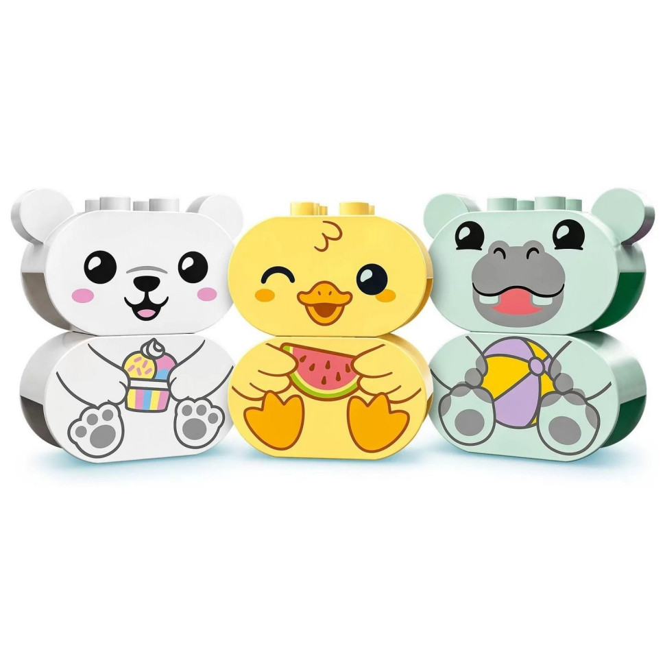 Конструктор LEGO DUPLO My First Приключения в ванной: плавучий поезд для зверей 10965