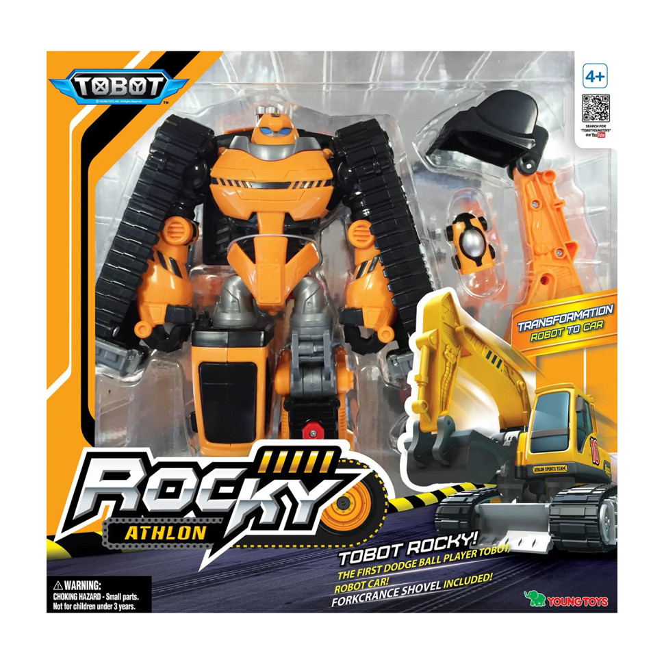 Игрушка-трансформер Атлон Тобот Рокки TOBOT 301066 робот-бульдозер