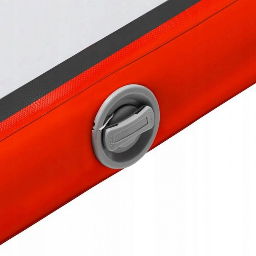 Мат надувной гимнастический Air Track Mat 4FIZJO P-5907739312044 White/Red 600x200x20 см