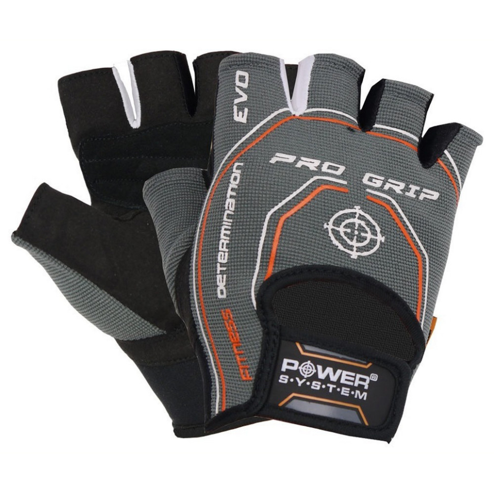 Перчатки для фитнеса Pro Grip Power System PS_2250E_L_Grey, Grey, L
