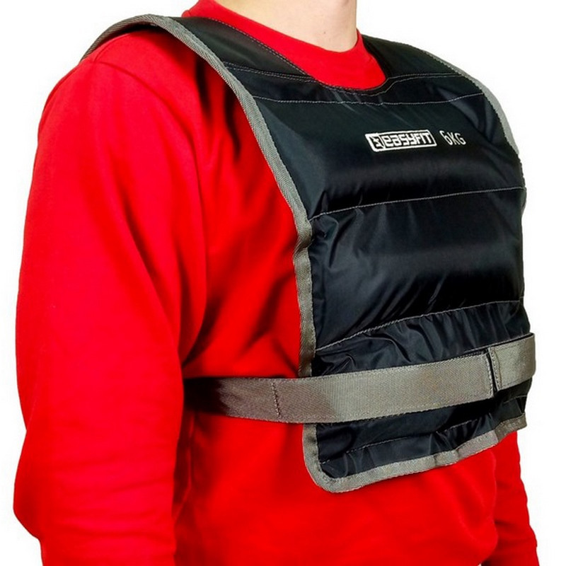 Жилет обважувальний EasyFit EF-VST-6 чорний 6 кг