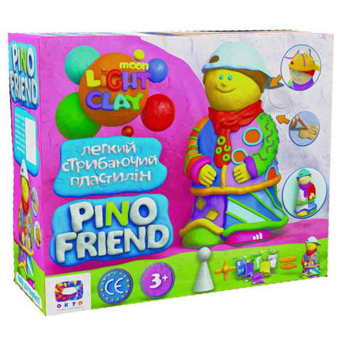 Набор легкого прыгающего пластилина ТМ Moon Light Clay Pino Friend Джексон 70038