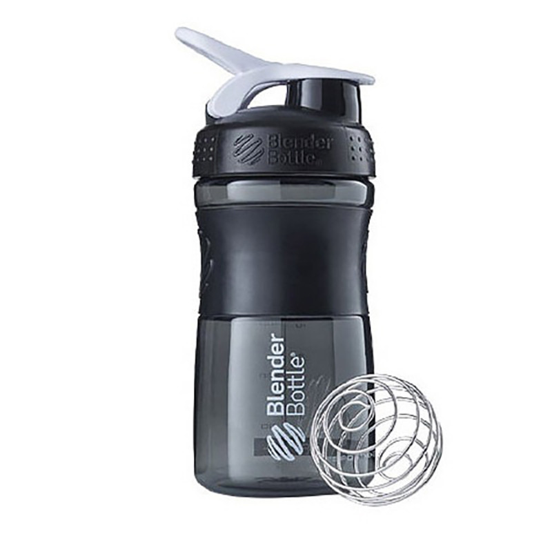 Шейкер спортивний (пляшка) SportMixer Flip BlenderBottle SM 20oz Black/White, 590 ml