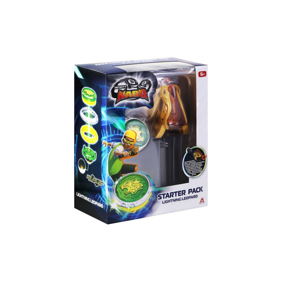 Дзиґа Infinity Nado EU654114 VI серія Starter Pack Lighting Leopard Сліпучий Леопард