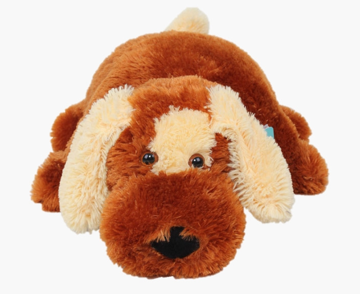 Мягкая игрушка-подушка Alina Toys собачка Шарик 55 см коричневый 5784779ALN