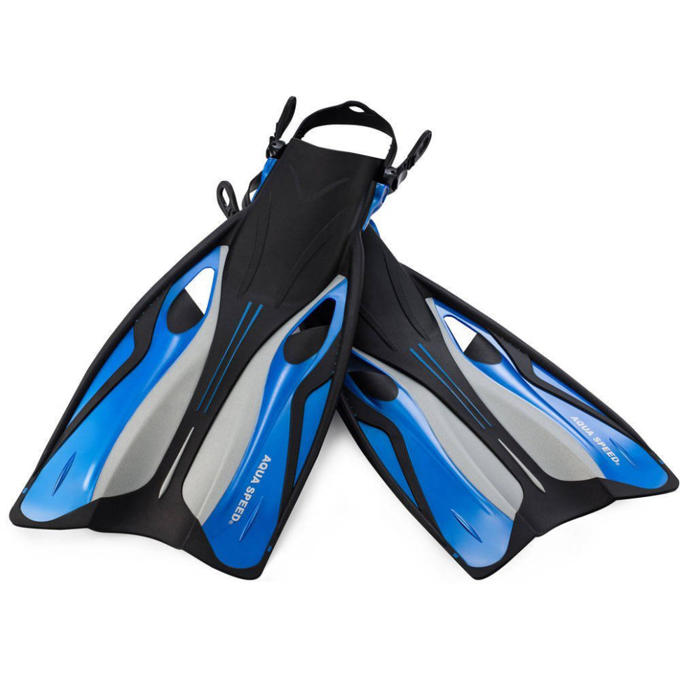 Ласти SWIFT Aqua Speed 707-11-41-45 синій, чорний, сірий, розмір 41-45