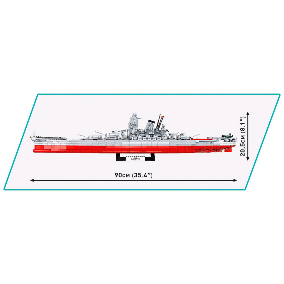 Конструктор боевой корабль Линкор Ямато COBI COBI-4833, 2665 деталей 1:300