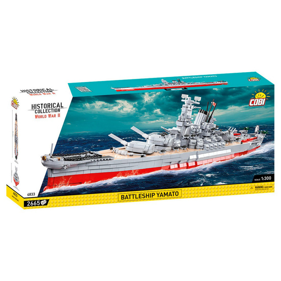 Конструктор боевой корабль Линкор Ямато COBI COBI-4833, 2665 деталей 1:300