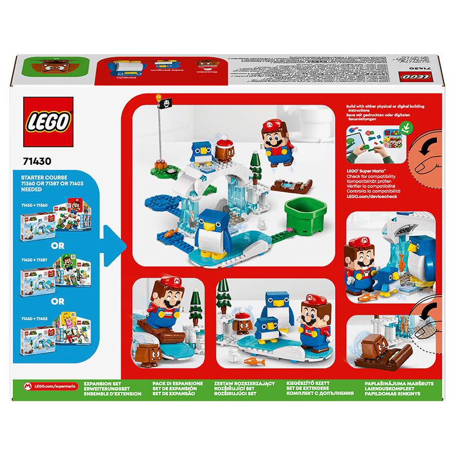 Конструктор LEGO Super Mario Снігова пригода родини penguin. Додатковий набір 71430, 228 деталей 