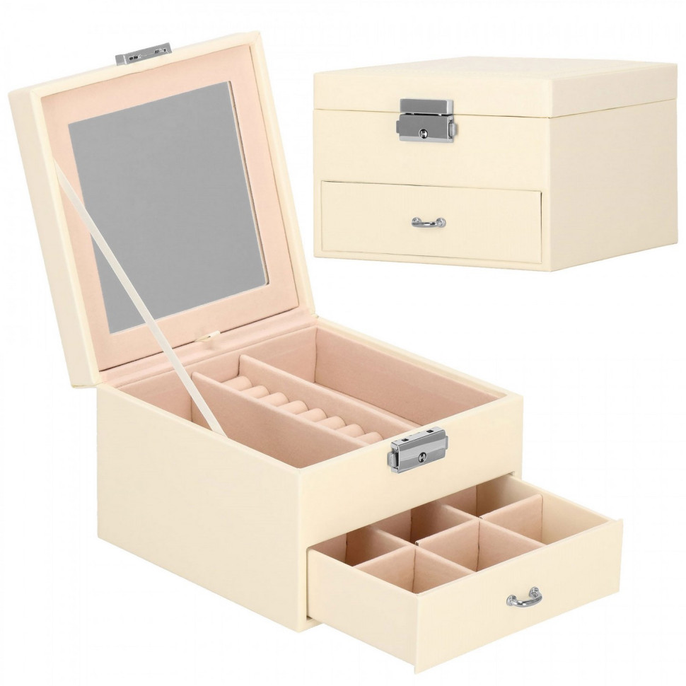 Шкатулка для украшений Springos HA1032 футляр 16x16x11 см 