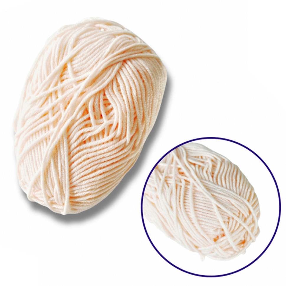 Пряжа фасована петляста Brushme NB108, 80% бавовни, 20% молочна клітковина, колір шкіри