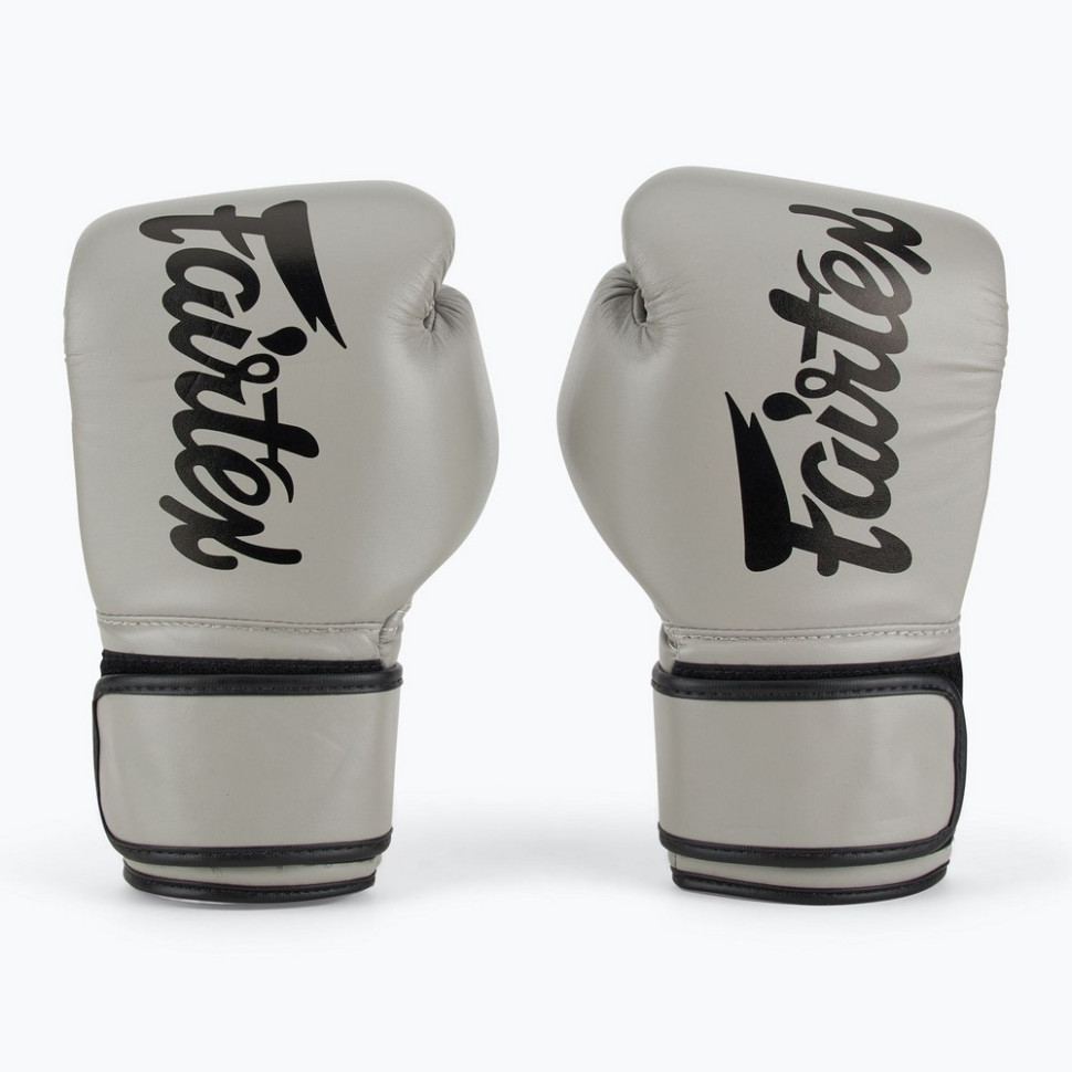 Боксерские перчатки BGV14 Fairtex BGV14_12oz_Grey 12 унций (бинты в комплекте)