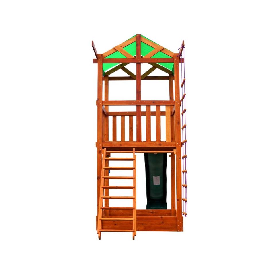 Ігровий дитячий майданчик SportBaby Babyland-1 кільця та гірка 3 метри