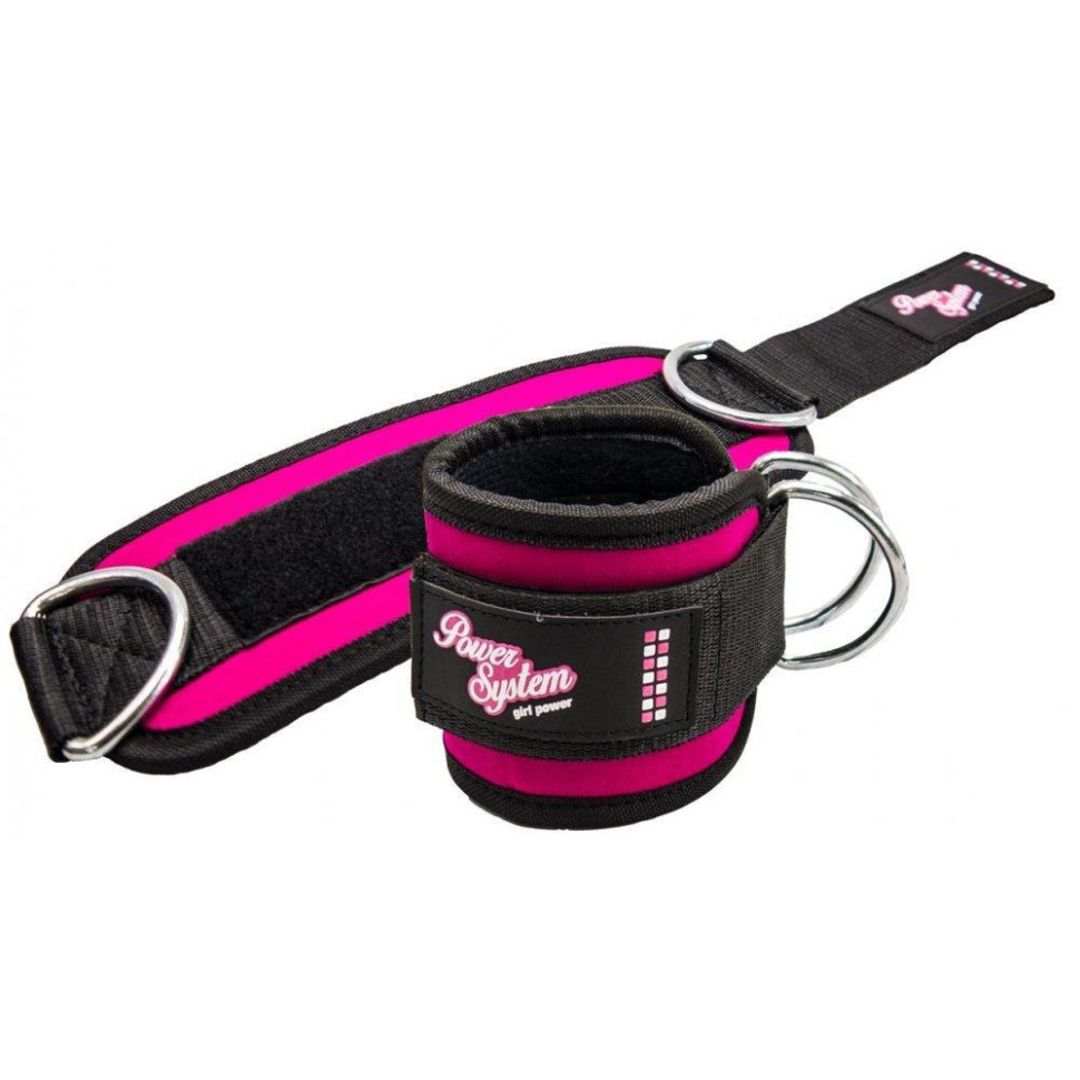 Манжеты на щиколотку Ankle Strap Gym Babe Power System PS-3450_Pink