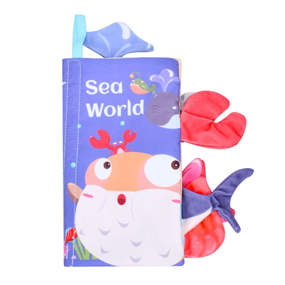 Розвиваюча книжка-шуршалка Bambi 668-230(Sea world) англійські слова