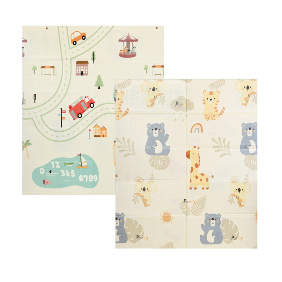 Детский Термоковрик двусторонний складной Bambi MR 1570-1-2 XPE, 120-180 см, толщина 8 мм