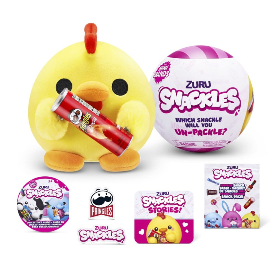 Мягкая игрушка-сюрприз Желтый цыпленок Snackle-G 77510G серия Mini Brands