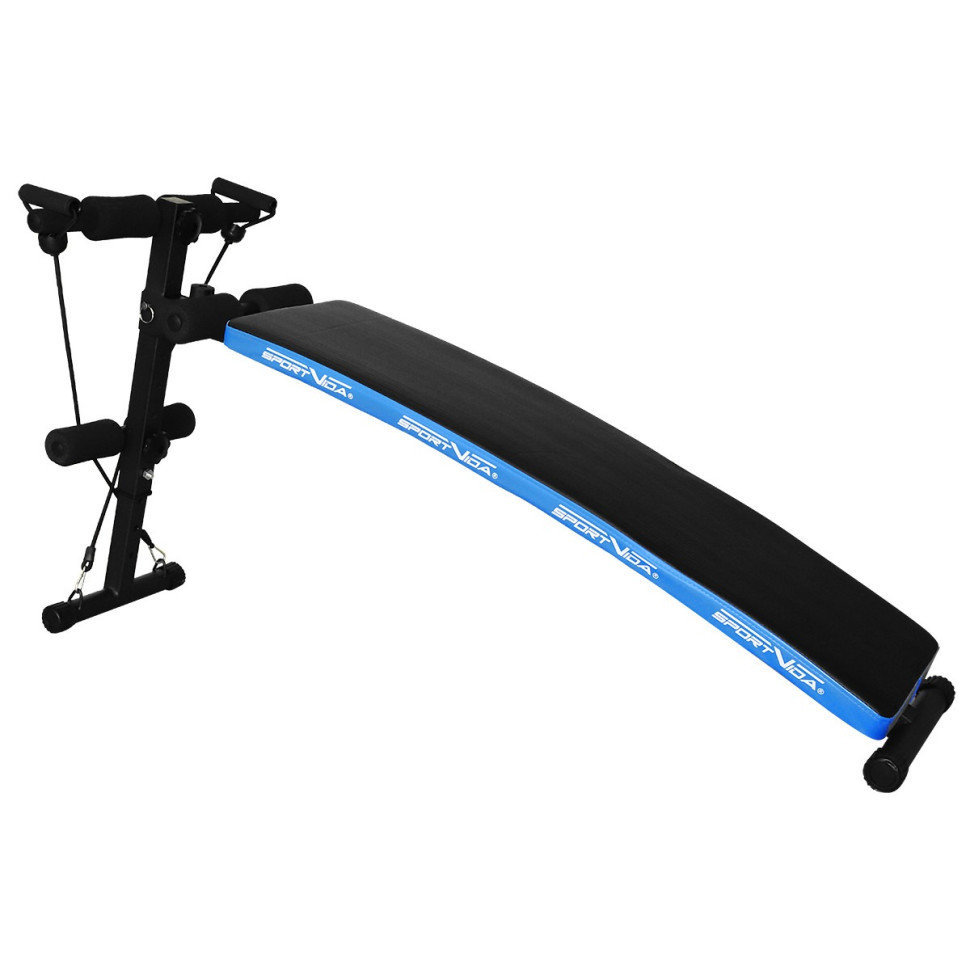 Лава для преса SportVida SV-HK0284 вигнута з еспандерами, до 110 кг