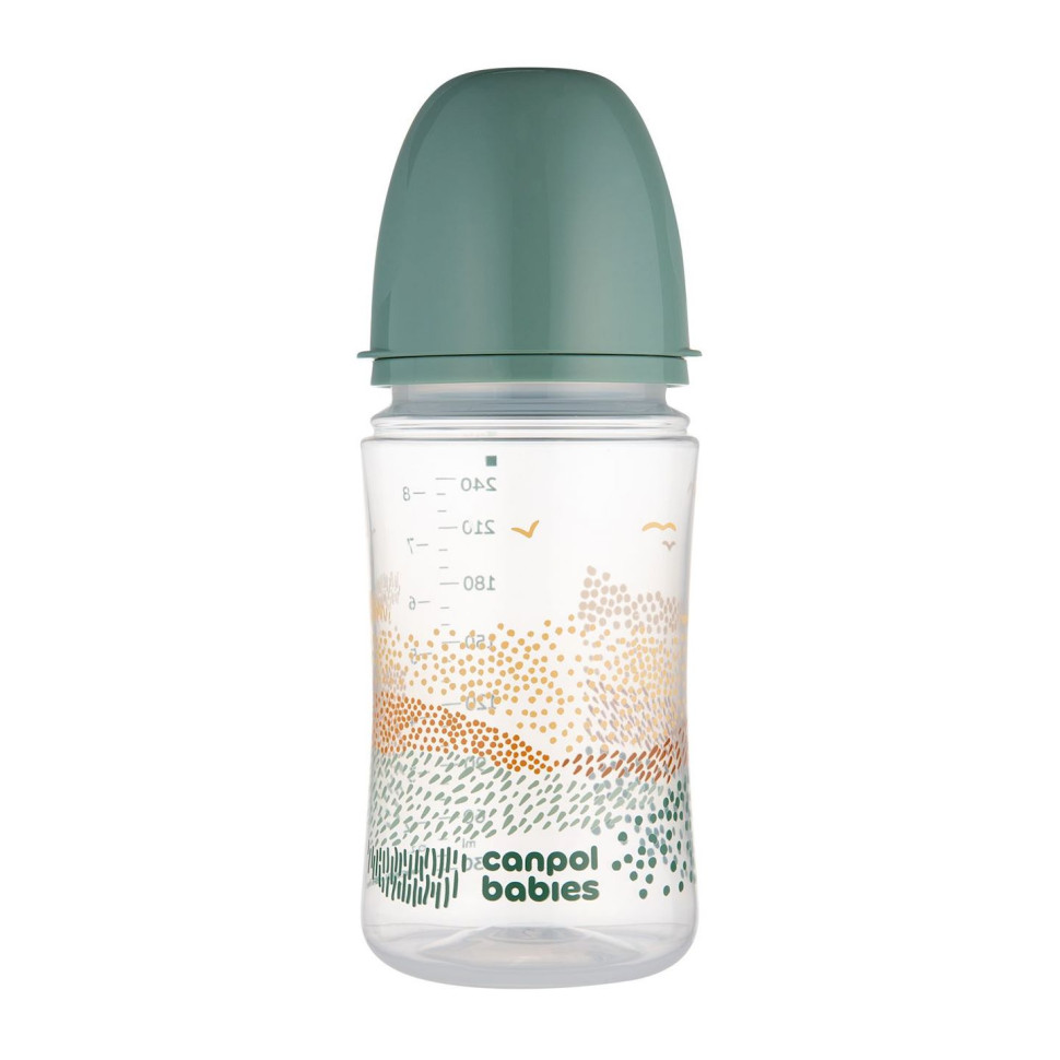 Пляшечка антиколікова з широким отвором Easystart Mountains Canpol babies 35/243_gre 240 мл