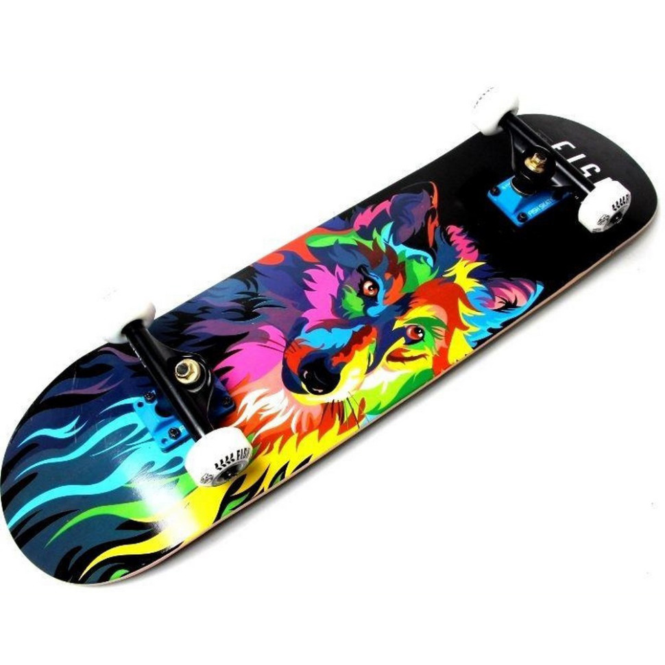 Скейтборд Skateboard wolf Fish 614112850 до 90 кг
