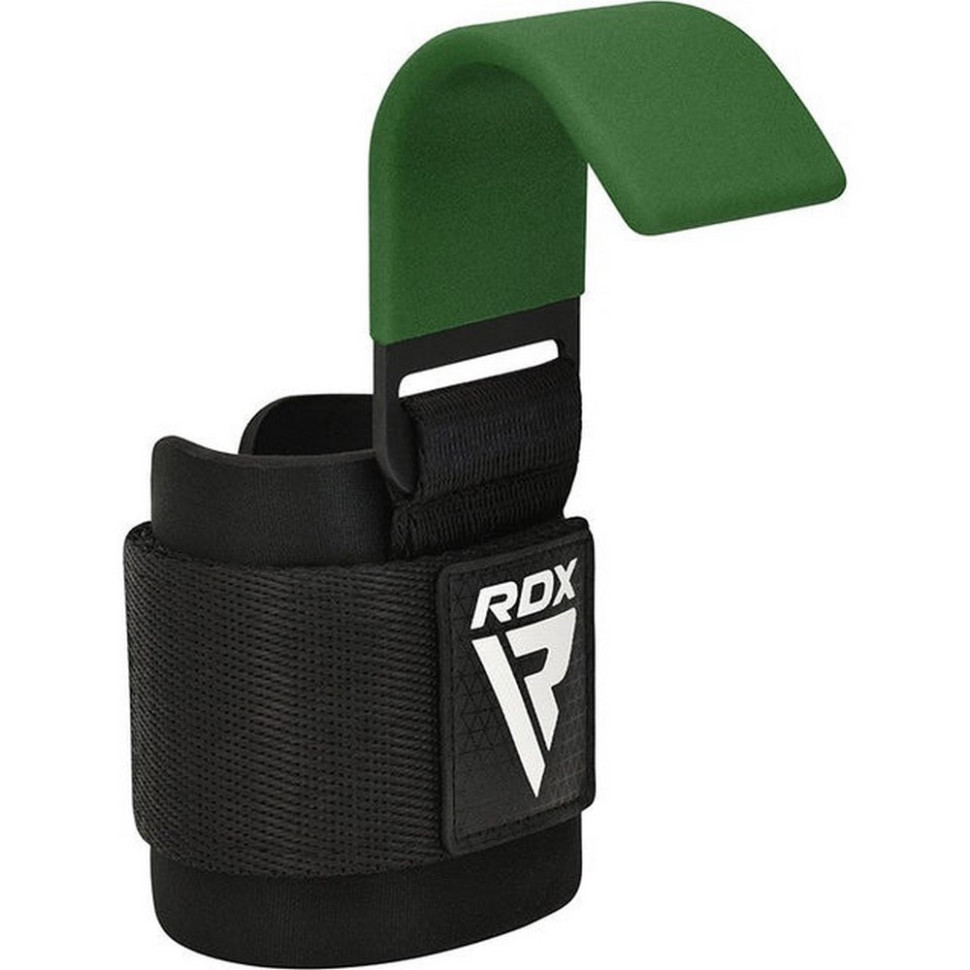 Крюки для тяги на запястье W5 Gym Hook Strap RDX Inc Limited WAN-W5AG+ Army Green 