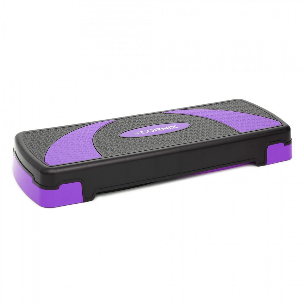 Степ-платформа 3-ступенчатая Cornix XR-0183, 78 х 29 х 10-20 см, Black/Purple