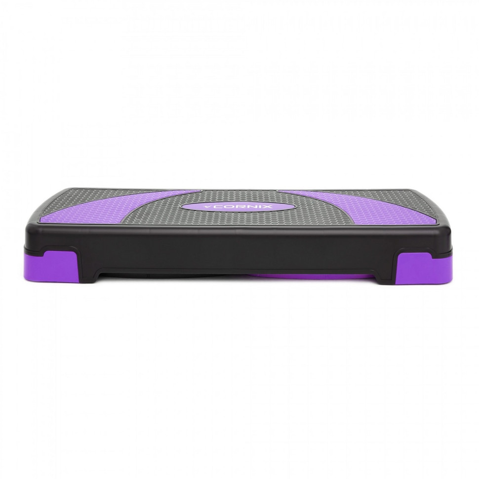 Степ-платформа 3-ступенчатая Cornix XR-0183, 78 х 29 х 10-20 см, Black/Purple
