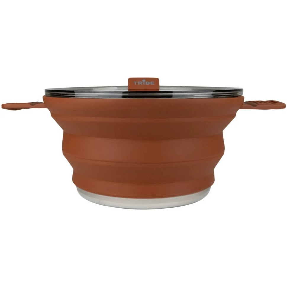 Кастрюля туристическая Collapsible Pot Tribe T-FF-0025-brown 2,5 л