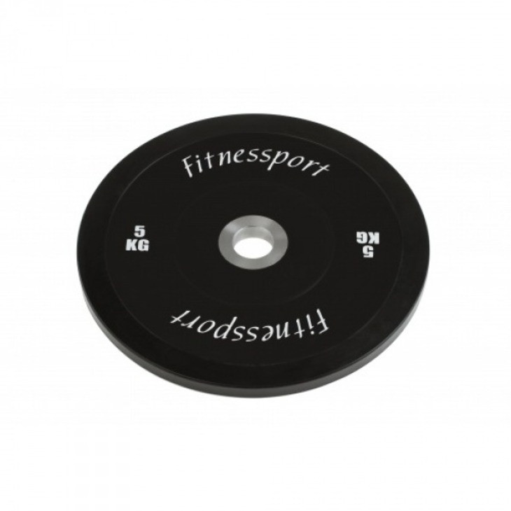 Диск для кроссфита RCP22 Fitnessport 10073FS соревновательный, черный 5 кг