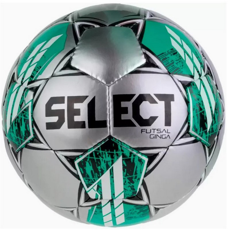 М'яч футзальний FUTSAL GINGA Select 385346-486 чорний, зелений № 5