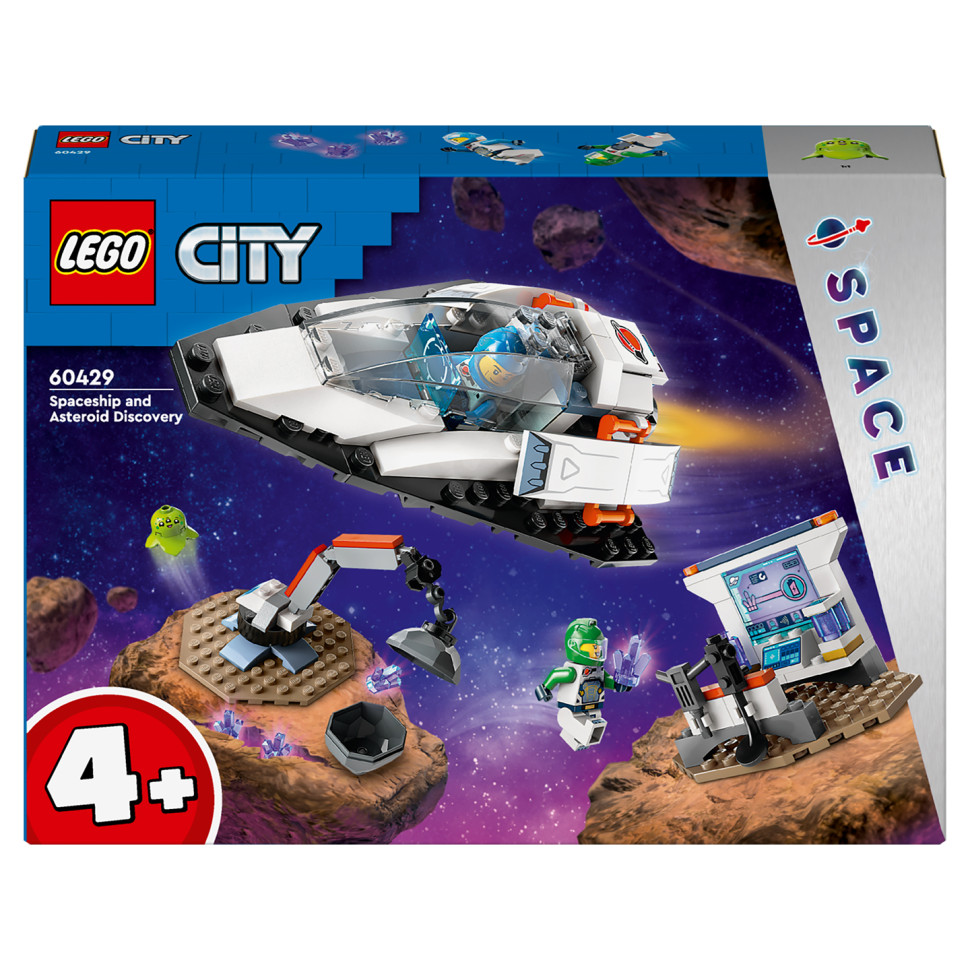 Конструктор Космічний корабель та дослідження астероїда LEGO 60429, 126 деталей