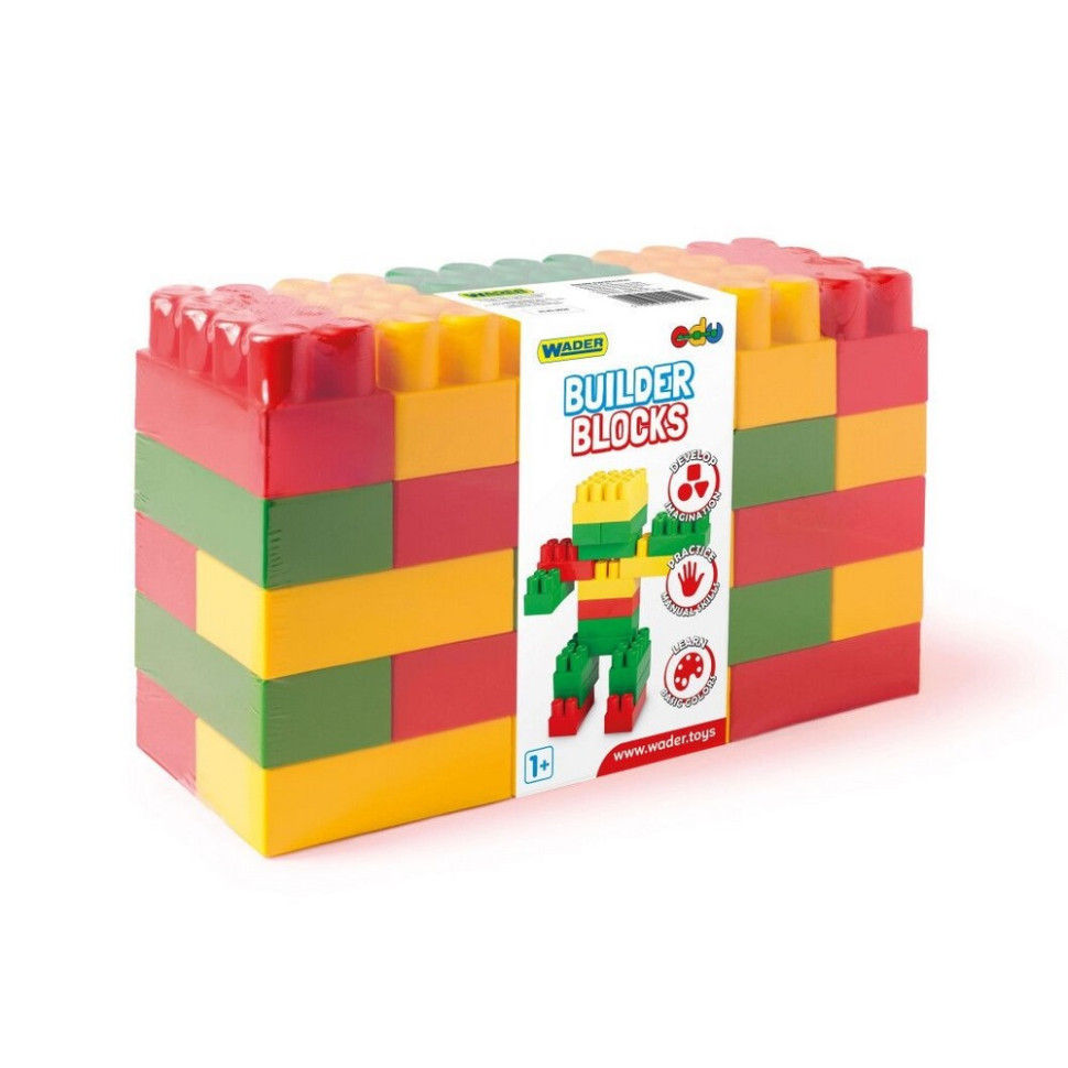 Дитячий конструктор із великими деталями «Builder Blocks» Wader 41585, 30 елементів