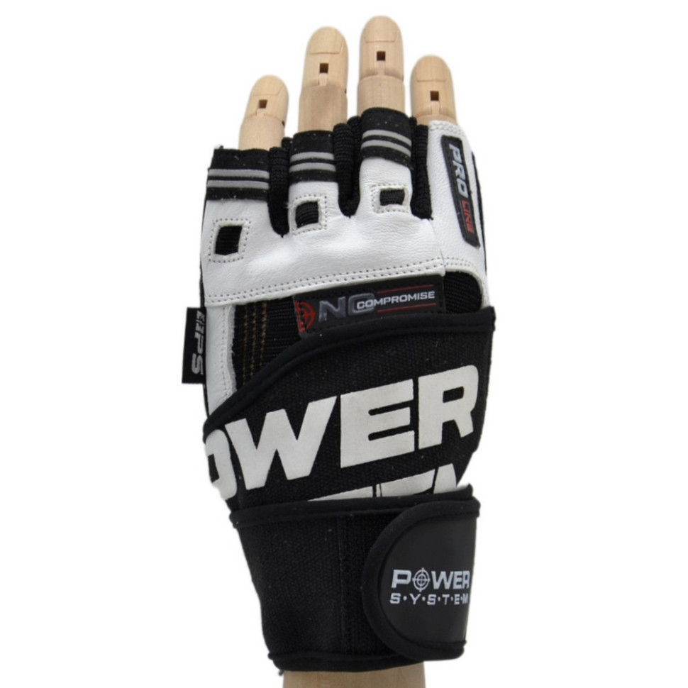 Рукавички для фітнесу No Compromise Power System PS-2700_L_Black-White, L