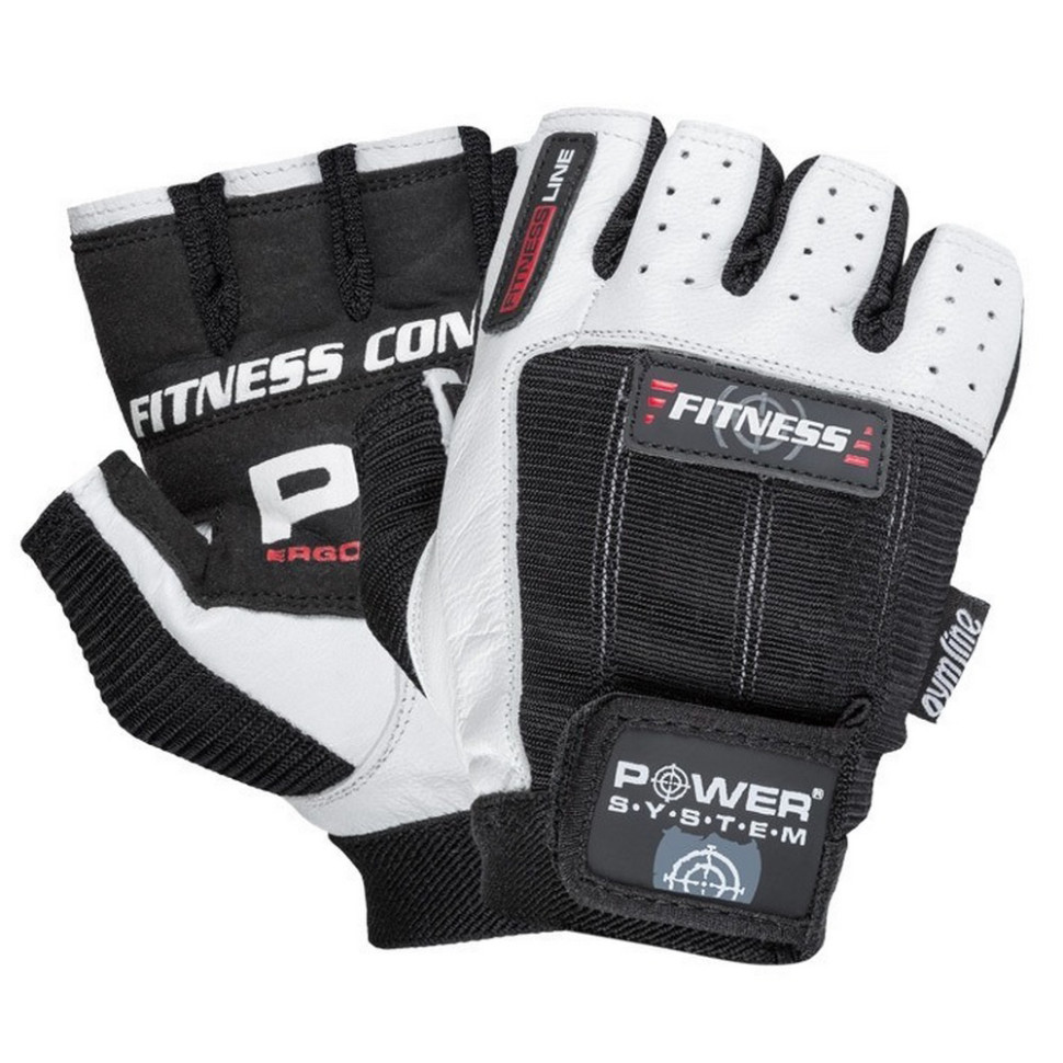Перчатки для фитнеса PS-2300 Fitness Power System PS-2300_2XL_Black-White, Black/White, XXL