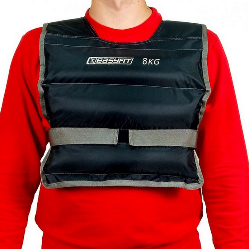 Жилет обважувальний EasyFit EF-VST-8 чорний 8 кг