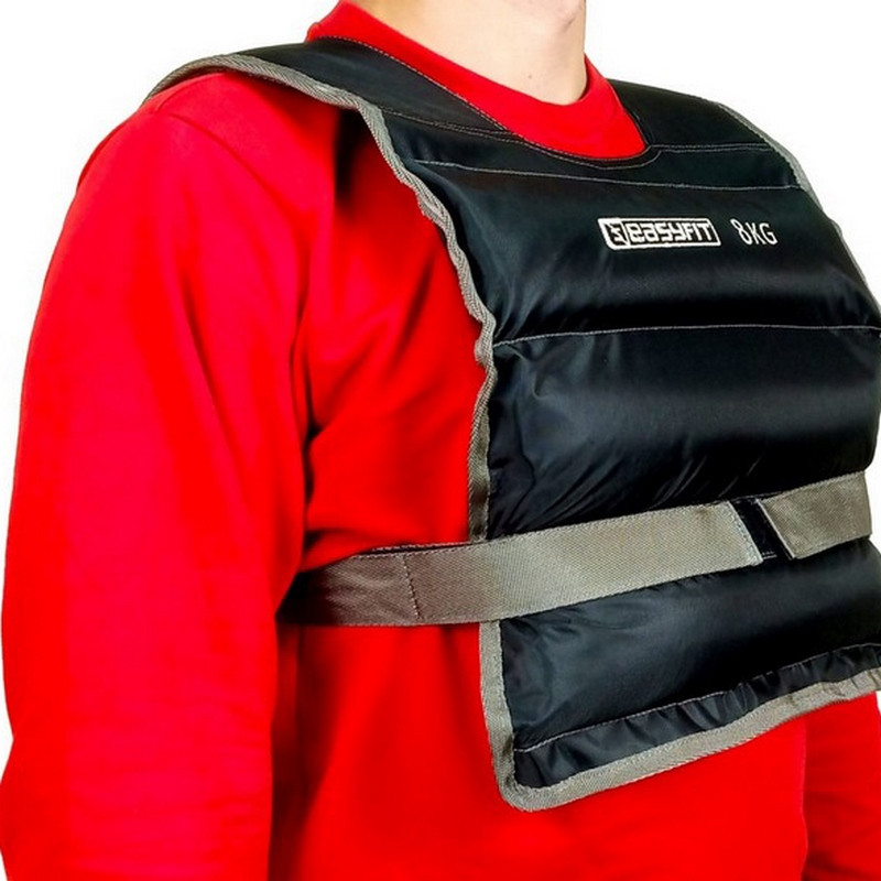 Жилет обважувальний EasyFit EF-VST-8 чорний 8 кг