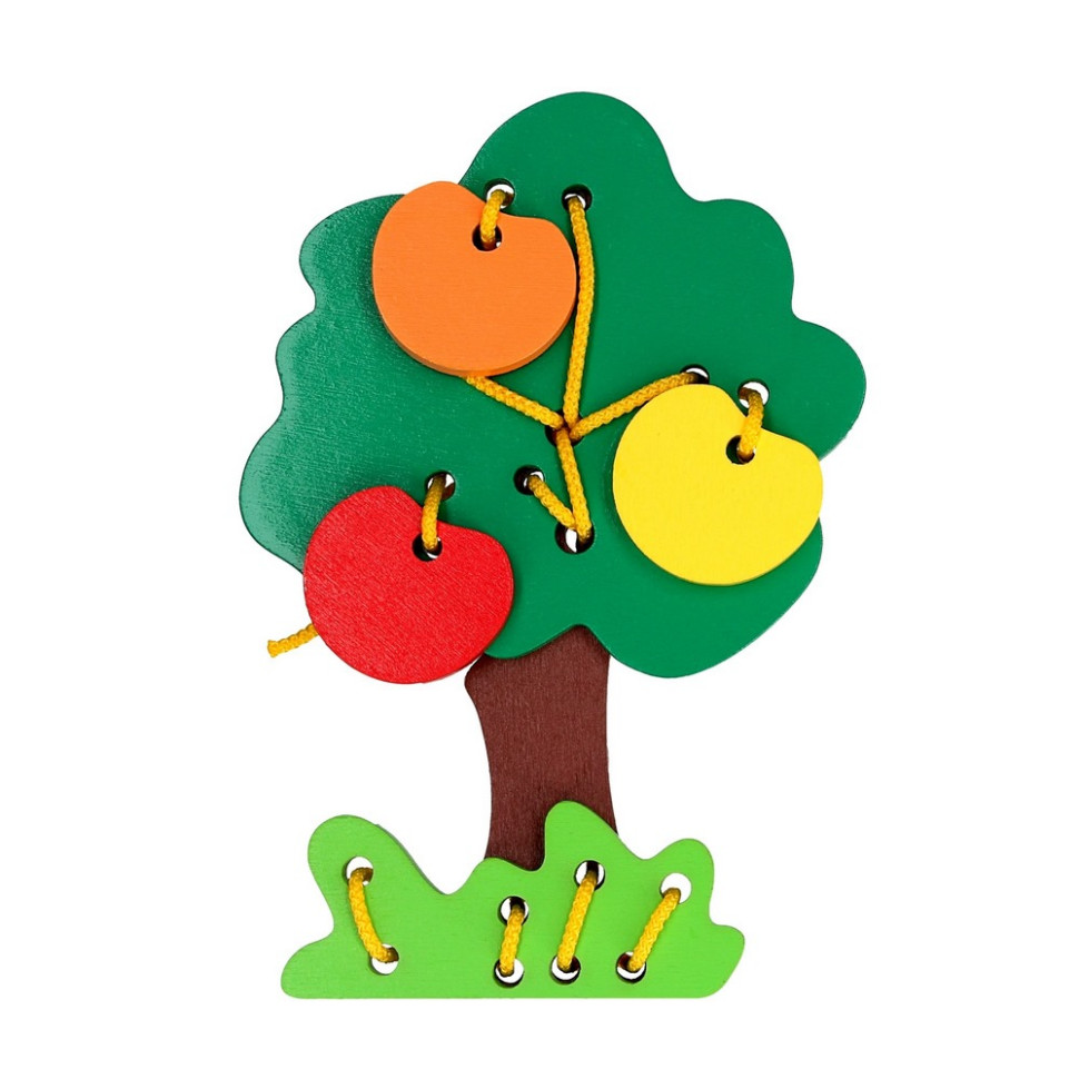 Детская деревянная шнуровка 